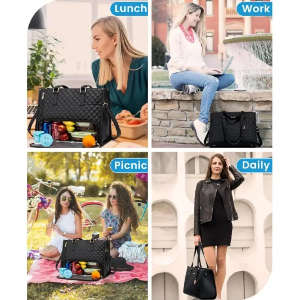 2 in 1 Tote Bag Lunch Bag Combo
